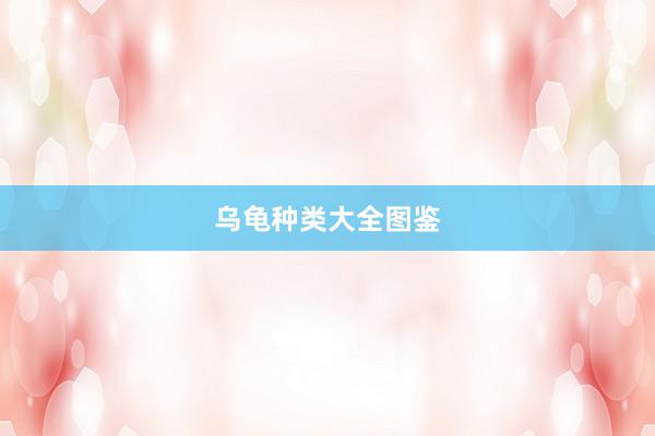 乌龟种类大全图鉴